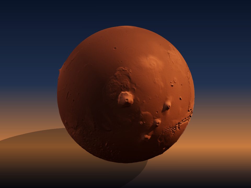 3D model of Mars