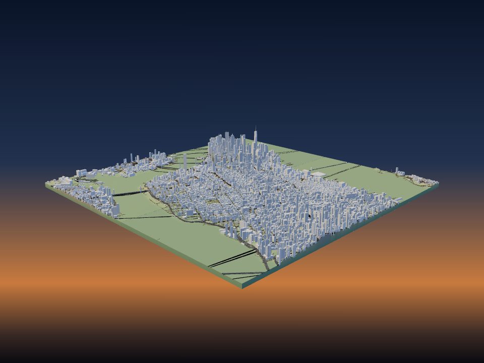3D model of New York, United States