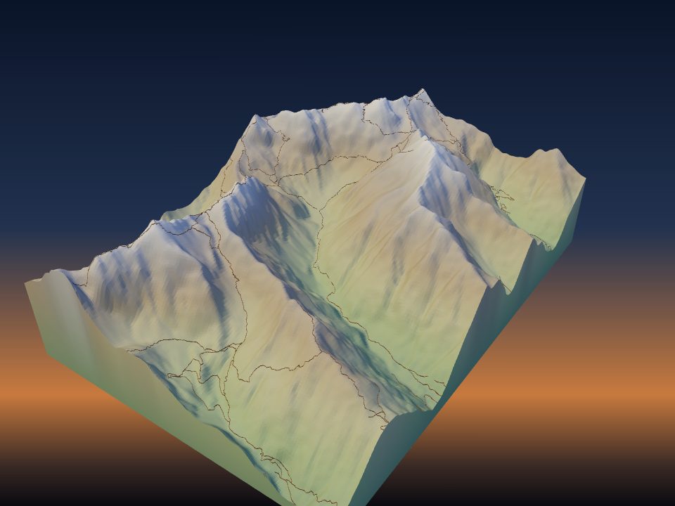 3D model of Lesachtal