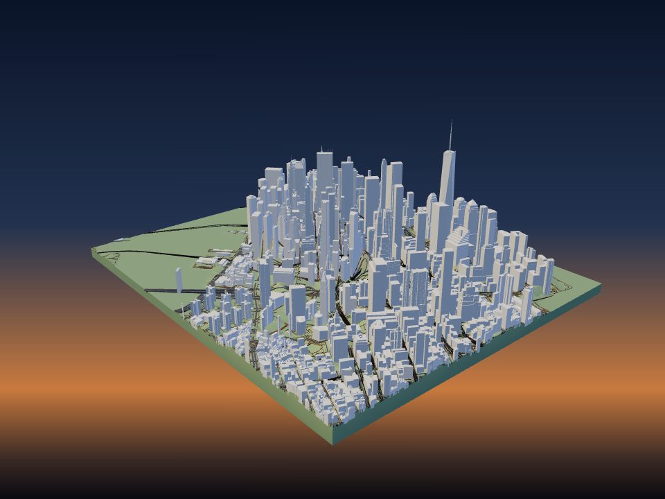 3D model of New York, United States