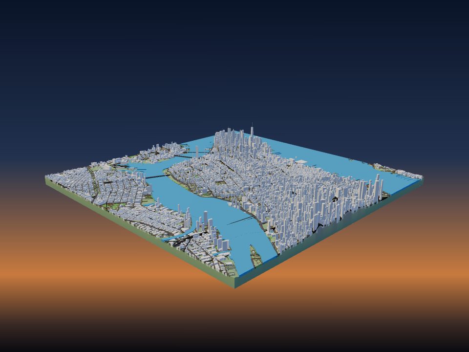 3D model of New York, United States