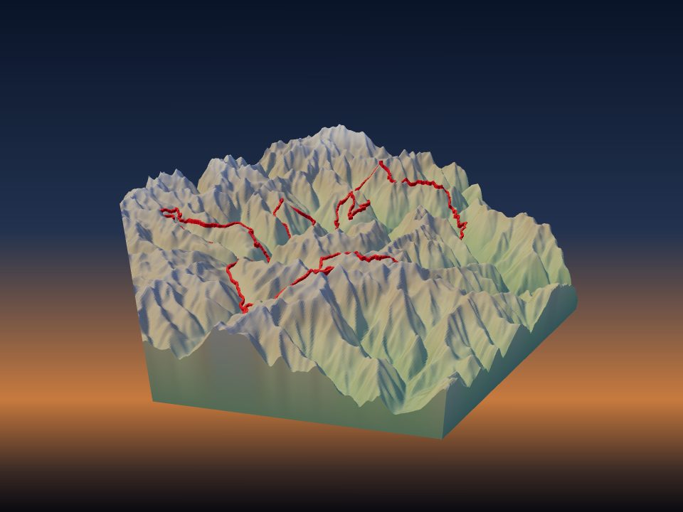 3D model of Val d'Aran by UTMB