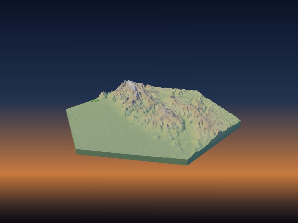 3D model of Alsace by UTMB