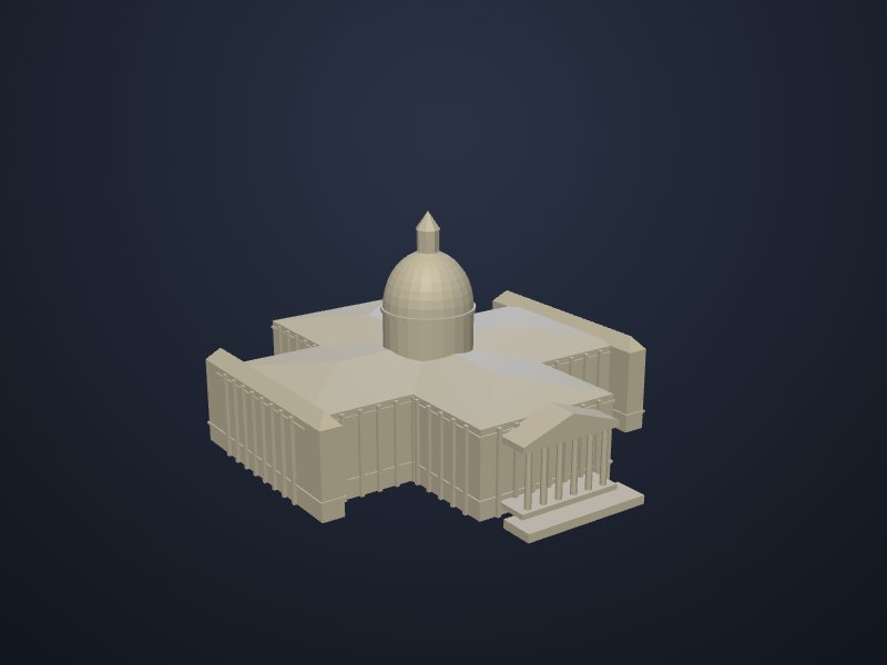 Alberta Legislature Building 3D printable model