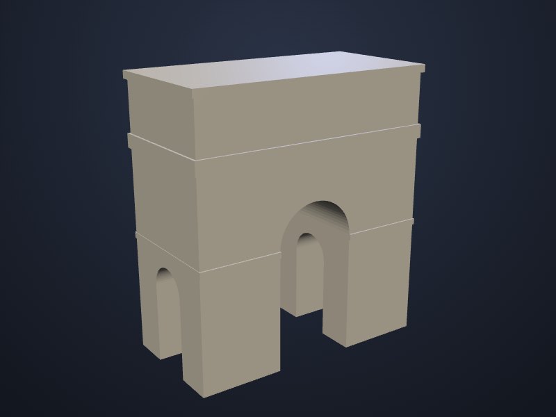 Arc de Triomphe 3D printable model