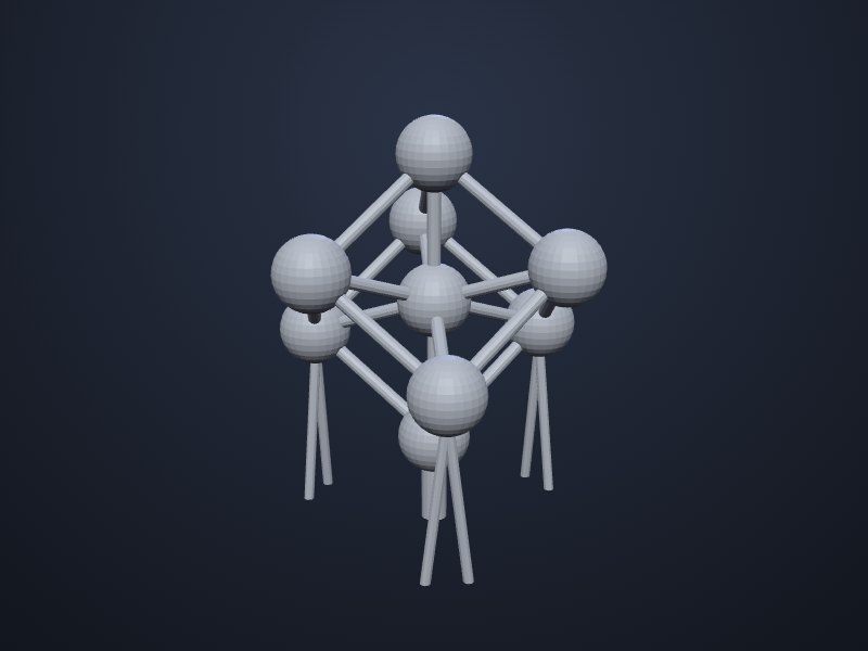 Atomium 3D printable model