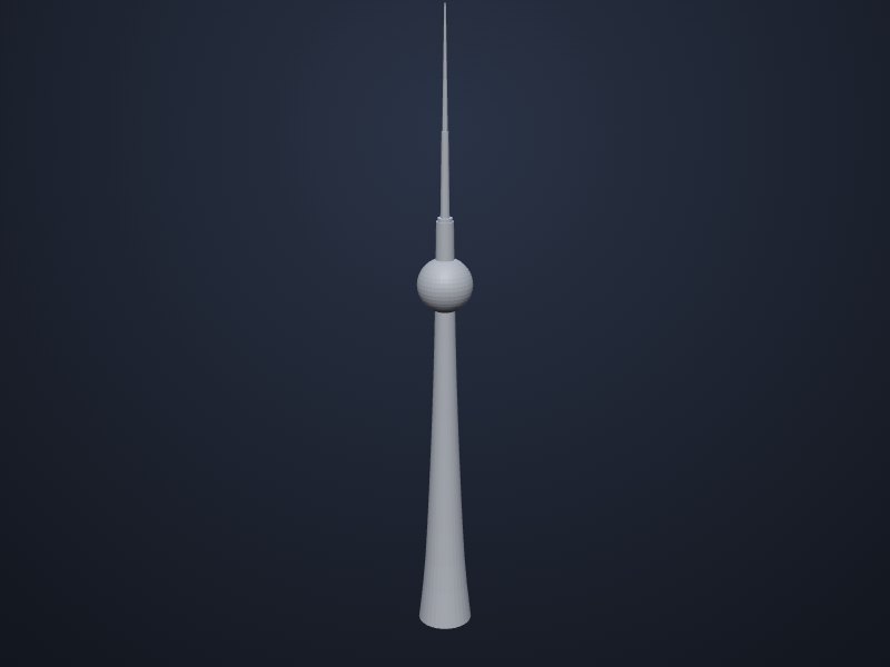 Berlin TV Tower 3D printable model