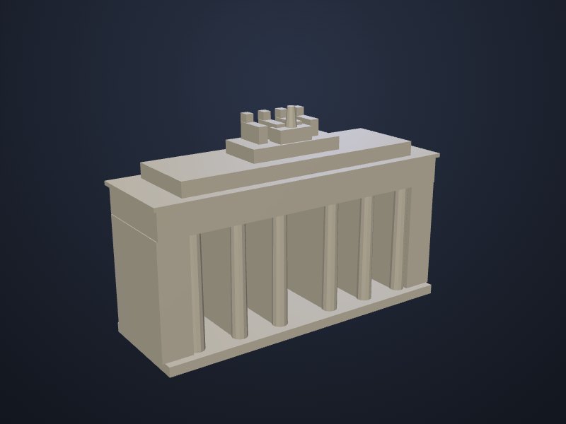 Brandenburg Gate 3D printable model
