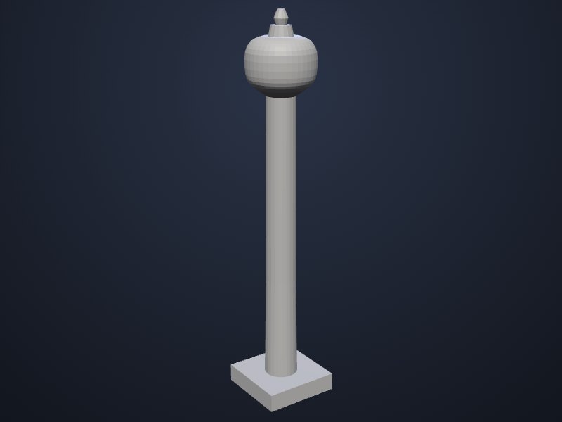 Calgary Tower 3D printable model
