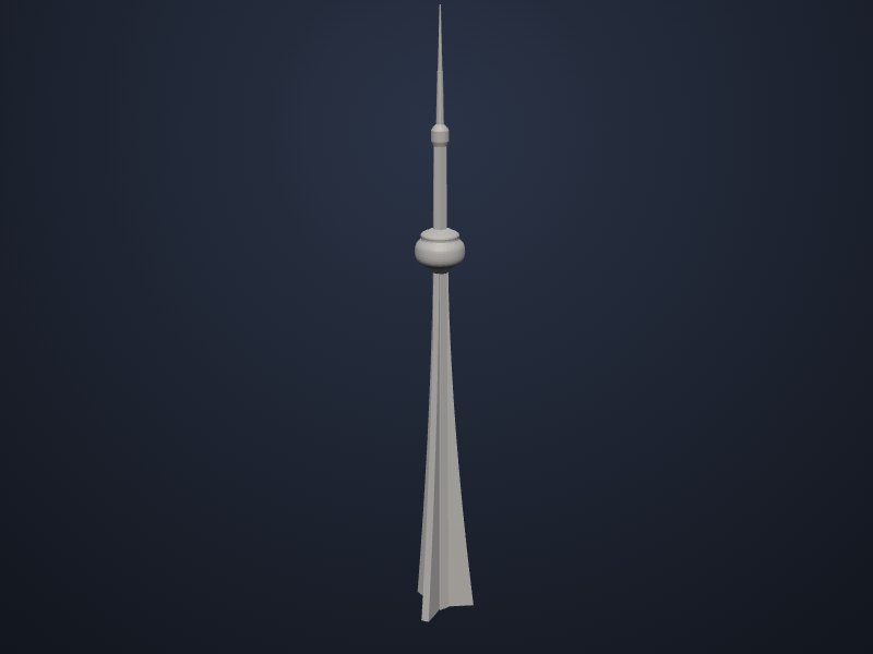CN Tower 3D printable model