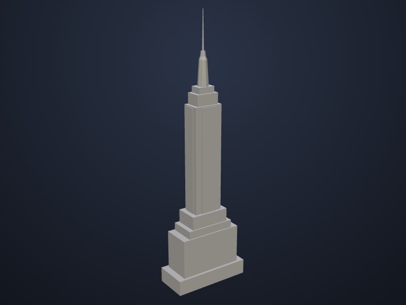 Empire State Building 3D printable model