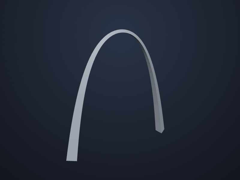 Gateway Arch 3D printable model