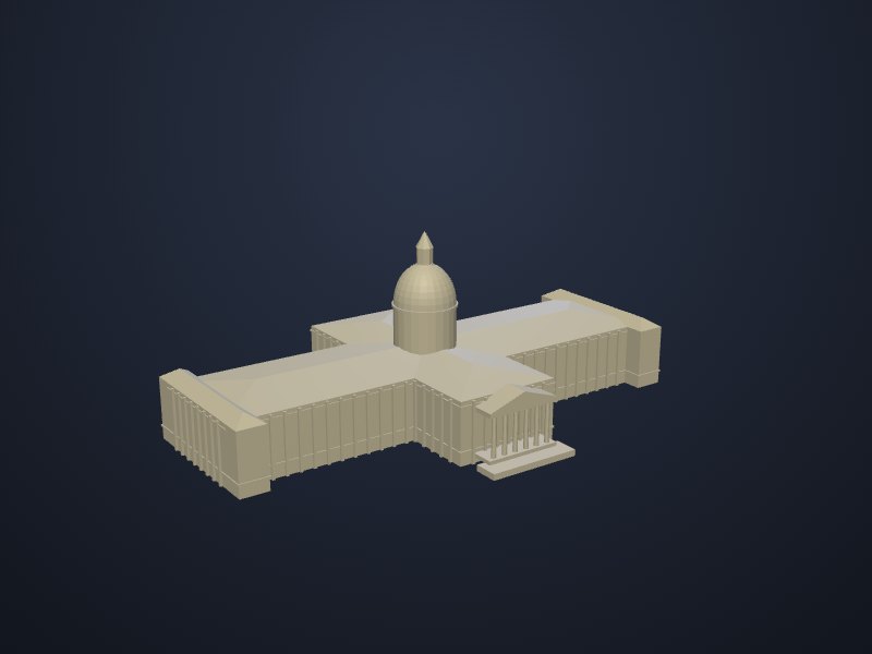 Saskatchewan Legislative Building 3D printable model