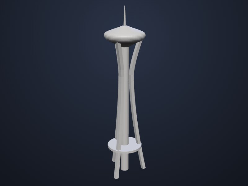 Space Needle 3D printable model