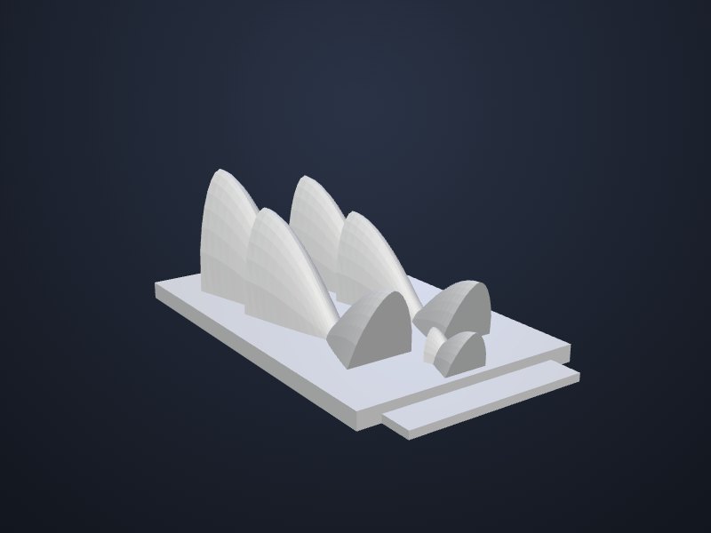 Sydney Opera House 3D printable model