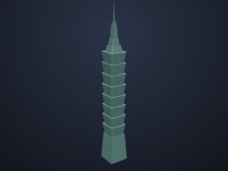 Taipei 101 3D printable model
