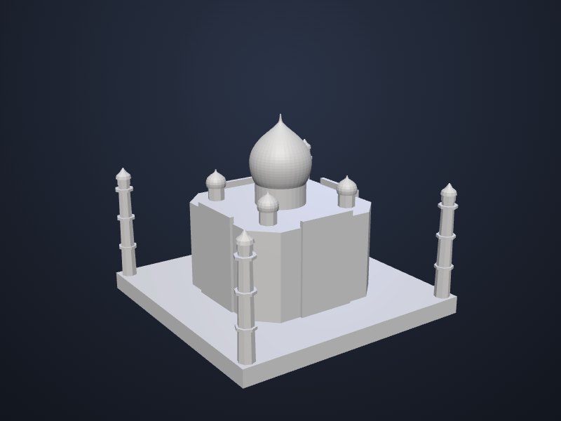 Taj Mahal 3D printable model