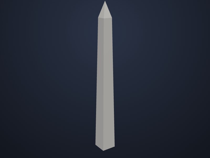 Washington Monument 3D printable model